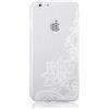NO BRAND Custodia per Apple Iphone 6 6s Plus cover per cellulare lace flower fiore white