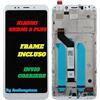 XIAOMI DISPLAY LCD TOUCH SCREEN FRAME per XIAOMI REDMI 5 PLUS VETRO BIANCO NERO MEG7
