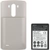 LOPURS BATTERIA +COVER 7200Mah PER LG G3 D855 MAGGIORATA ORO GOLD BL-53YH POTENZIA