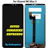 XIAOMI DISPLAY LCD +TOUCH SCREEN XIAOMI per MI MAX3 MAX 3 NERO VETRO SCHERMO M1804E4A