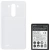 LOPURS BATTERIA +COVER 7200Mah per LG G3 D855 POTENZIATA MAGGIORATA BIANCO POSTERIORE