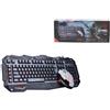 Set Tastiera e Mouse per Gaming KM403 Keyboard QWERTY Kit Completo da Gioco