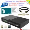 Xoro Decoder Satellitare Ufficiale Tivusat HD Tivu Sat Con Tessera Inclusa Tv Sat