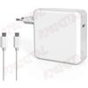 Linq Alimentatore USB C Caricatore 87W per Mac Book, Ricarica rapida per Mac Book Pro