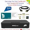 Majestic Decoder satellitare tivù sat HEVC MAIN 10 telecomando 2 in 1 HD USB CAVO HDMI IC