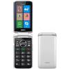 Brondi Aglow.it Brondi Boss 4G Flip Bianco, Telefono Cellulare Maxi Display, Tastiera R