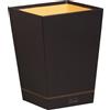 RHODIA 118826C - Cestino gettacarta NERO - 24 x 24 x 32 cm - cuciture sellaio arancioni - esterno in simil cuoio - Collezione Home Office Rhodiarama - Organizzazione per ufficio & archiviazione di design