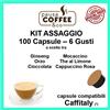 PausaCoffee KIT ASSAGGIO 100 capsule CAFFITALY: Caffè al Ginseng, Amaretto, Pistacchio, etc