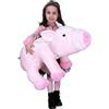 Animal &Co Pts Maiale Baby Peluche 70cm Maialino Rosa Grande Soft Plush Size XXL