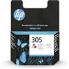 HP 305 Tricromia, 3YM60AE, Cartuccia Originale da 100 Pagine, Compatibile con Stampanti HP DeskJet serie 2700, 4100, HP Envy serie 6020, 6030, 6420, 6430