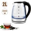 Aorlis Bollitore elettrico vetro 2000W 2L scalda bevande acqua per tisane te' infusi