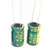 RICON VENT 4,7 uF 450V CONDENSATORE ELETTROLITICO Ø8X12mm 3 pezzi