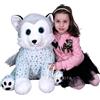 Animal &Co Pts Siberian Husky Cane Peluche 60cm Tutina Unicorno Blu Grande Soft Plush Size XXL