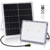 Dopastore Faro solare led da esterno 200w lampada con pannello crepuscolare telecomando