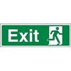 VSafety 21009BJ-S'Final Exit Man Right' Sign, Landscape, 450 mm x 150 mm (confezione da 3)
