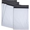 effektivo 100 buste per spedizioni in plastica autoadesive, 25 x 35 cm, colore: bianco