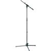 Konig & Meyer 27195-300-55 Asta microfonica a giraffa con gambe pieghevoli, Nero
