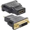 r2digital Aglow.it Adattatore Hdmi to Dvi Femmina, CONVERTITORE DVI FEMMINA a HDMI FEMMINA
