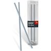 HELPMATE - Asta filettata M10 x 330 mm in acciaio inox A2 - Set da 2 pezzi di barra con filettatura metrica integrale - Perno filettato con classe di resistenza 4,8, DIN 976 color argento