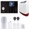 Tuya Kit allarme antifurto casa completo GSM Wifi con sirena solare 433Mhz wireless