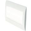 GBC Lampada Emergenza luce led fredda incasso per scatola cassetta 503 placca Bianca