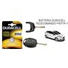 Duracell 2X BATTERIA TELECOMANDO CHIAVE APERTURA AUTO PER FORD FIESTA VI DURACELL 2032