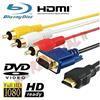 Linq Cavo Adattatore Hdmi to Vga + Rca audio, Convertitore AUDIO VIDEO per TV MONITOR
