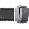 Vimar 16497 Idea Gateway connesso IoT Bluetooth Wi-Fi per integrazione, configurazione, supervisione di VIEW Wireless, mediante Cloud e App, 2 moduli & 0R16080 Pulsante 1P No 10A Generico, Grigio