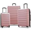 Samsonite Omni 2 Hardside Valigia Espandibile con Mulinelli Spinning, Oro rosa, 3-Piece Set (CO/MED/LG), Omni 2 Hardside Bagaglio Espandibile Con Ruote Spinner