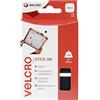 VELCRO Brand Quadrati riapribili adesivi 25mm x 24 Nero