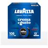 Lavazza A Modo Mio caffè Crema E Gusto Classico - 108 Capsule originali Lavazza