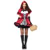 Leg Avenue 85230 - Costume per travestimento da Cappuccetto Rosso Gotico, Donna, Rosso/Bianco, 44 IT