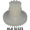 ALA 2000 Ingranaggio di ricambio in nylon per motore affettatrice ALA SL 523 SL523