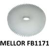 Ingranaggio in nylon per motoriduttore stufa a pellet Mellor FB1171 1,5 rpm