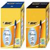 BIC 100 PENNE BIC A SFERA CRISTAL punta 1 mm NERE e BLU 2 BOX SIGILLATI 100 PENNE