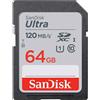 SanDisk Ultra SDXC da 64 GB fino a 120 MB/s classe 10 UHS-I