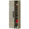 Fores Mobile Bagno Con Lavabo Specchio E Colonna Athena 80 Cm 2 Cassetti Rovere Alaska