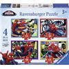 Ravensburger Puzzle, Ultimate Spider-Man, 4 Puzzle in a Box, 12-16-20-24 Pezzi, Puzzle per Bambini, Puzzle Spiderman, Età Consigliata 3+ Anni