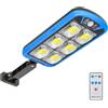 LAMPIONE STRADALE FARO A LED 150W CON PANNELLO SOLARE TELECOMANDO GIARDINO
