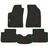 PROPOSTEONLINE Set Tappetini realizzato per MERCEDES CLK W208 anno dal 1997 al 2003 in Moquette automobilistica Made in Italy GRIGIO con marca