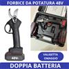 Forbici Potatura Elettriche Cesoie Potatura Professionali valigia con 2 Batterie