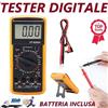 TESTER DIGITALE MULTIMETRO PROFESSIONALE DT-9205A + COPPIA PUNTALI VOLT AMPERE