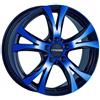 Carmani CA90817 K40CBLP Bolt Circle 5.00 x 120.00 offset 40 Hub centraggio 72.60 design 9 competizione, lucida blu