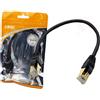 Linq Aglow.it Linq Cavo Ethernet Cat 7 0.3mt IT-7003, 10 Gbps 600Mhz Gold U-UTP Patch