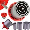 Set 4 Frese A Tazza Diamantate Da 33 A 73mm – Per Carotaggi In Marmo, Muro, Cemento – Mp8