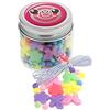 Nice Group - PERLINE ABC Candy Beads - 1 barattolo a sorpresa, per creare braccialetti DIY con Lettere, Stelle, Caramelle, Cuori, Fiori, Orsetti per bambine e ragazze