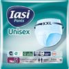 IASI Pants UNISEX Alta Protezione, 10 Mutande Assorbenti monouso, Assorbenza EXTRA, Taglia XXL, 10 Unità