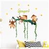 Ambiance Sticker Adesivo Personalizzabile con Nome e Nome Personalizzabile, Decorazione da Parete per Camera dei Bambini, 2 Fogli da 20 x 40 cm e 45 x 30 cm, Multicolore