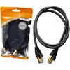 aglow.it Cavo Ethernet Cat 7 1mt Gbps 600Mhz Gold U-UTP Patch Cable rete LAN DSL PVC CCA