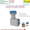 ANFEL CONVERTITORE LNB UNIVERSALE DOPPIA 2 USCITE 4K ULTRA HD SKY TIVUSAT 0,2 dB